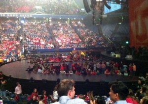 Ashlee's view of the pit. (Photo: Ashley.)